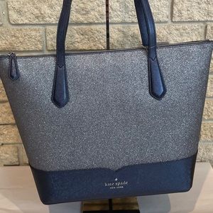 NWT Kate Spade Lola Glitter Large Tote